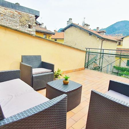 King Como Lake Center 9 Posti Letto- Grande Terrazza - 2 Bagni Privati Bagian luar foto